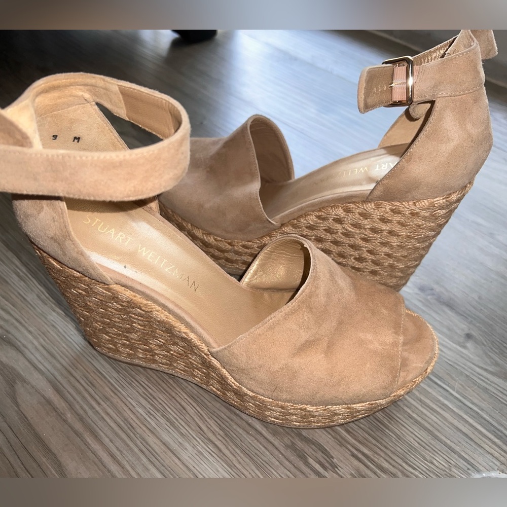 Stuart Weitzman suede wedges